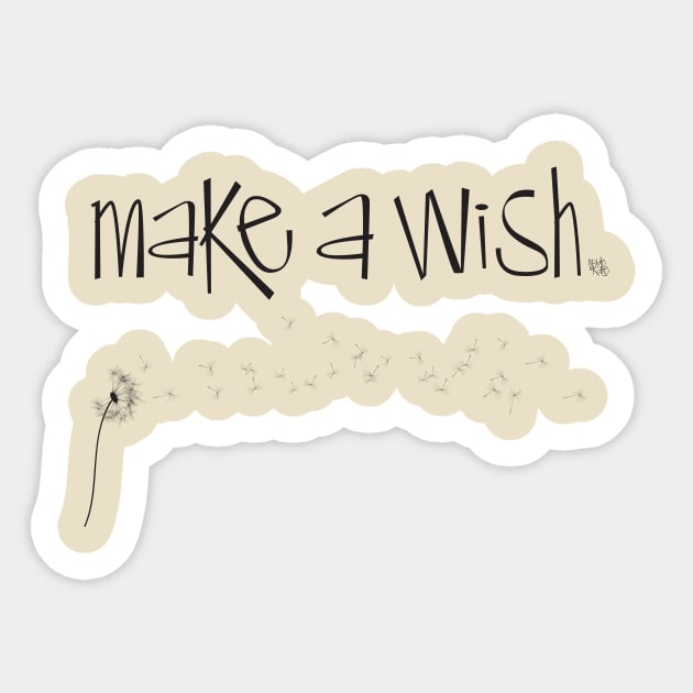 Make A Wish Sticker by Madebykale